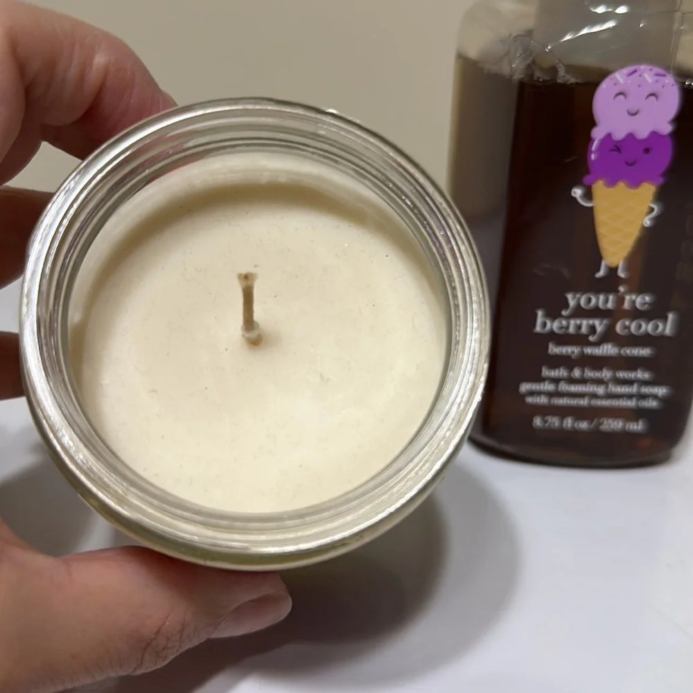 Bath and Body Works Berry Waffle Cone soap and candle - Picture 2 of 4